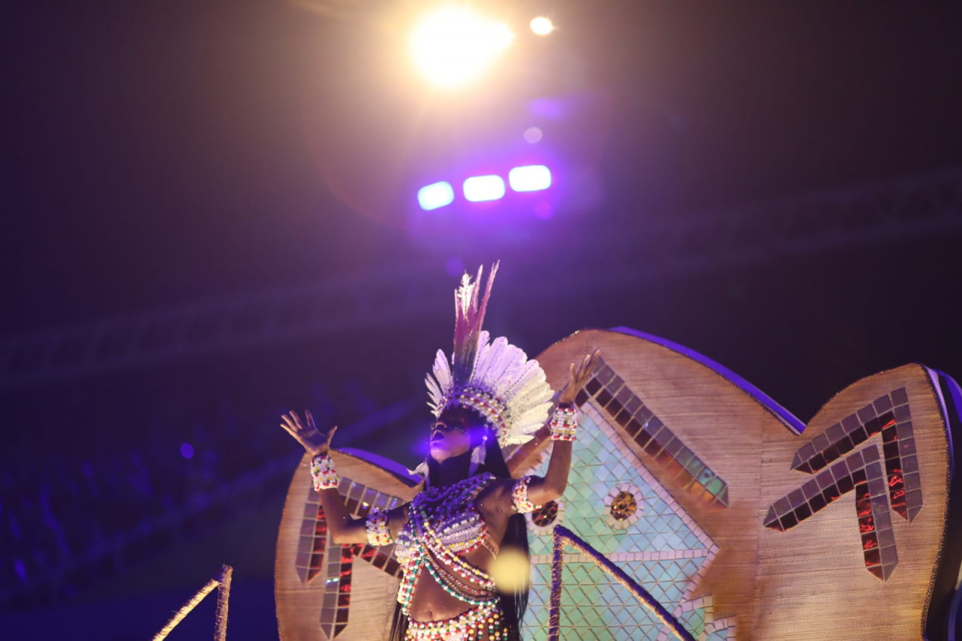 Grande Rio convidou o público da Sapucaí a conhecer as águas encantadas do Pará - Pedro Teixeira / Agência O Dia