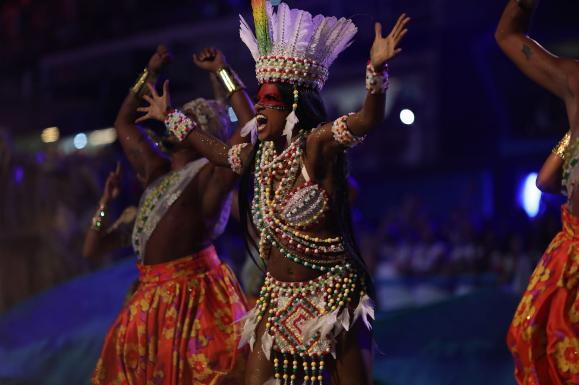 Grande Rio convidou o público da Sapucaí a conhecer as águas encantadas do Pará - Pedro Teixeira / Agência O Dia