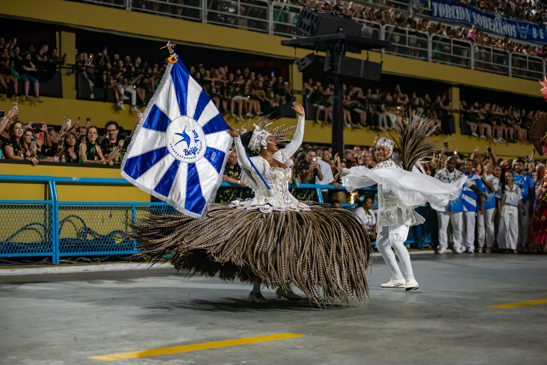 Claudinho e Selminha Sorriso receberam uma nota 9.9 - Eduardo Hollanda / Rio Carnaval