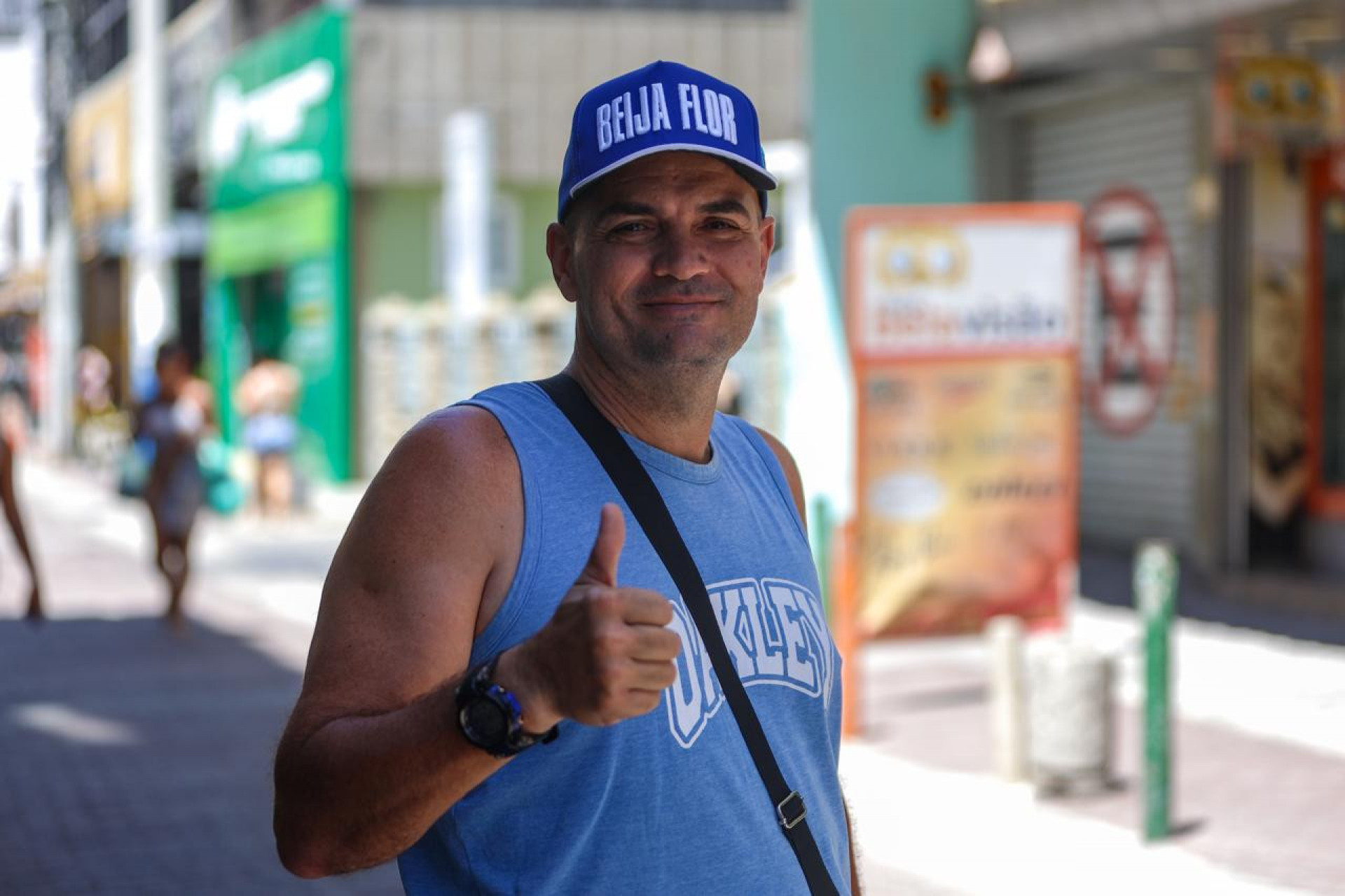 Flávio Rocha torcedor da Beija-Flor - Renan Areiais/Agência O DIA