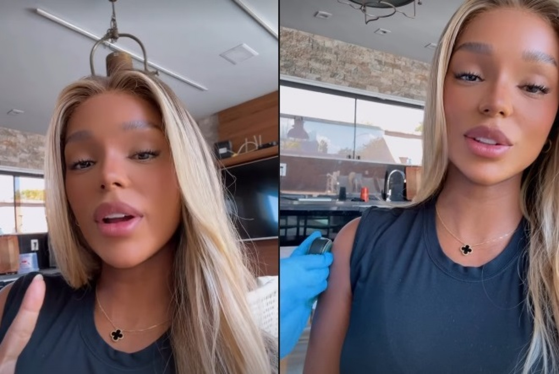 Brunna Gonçalves vacinou toda a família antes da chegada de Zuri  - Reprodução/Instagram 