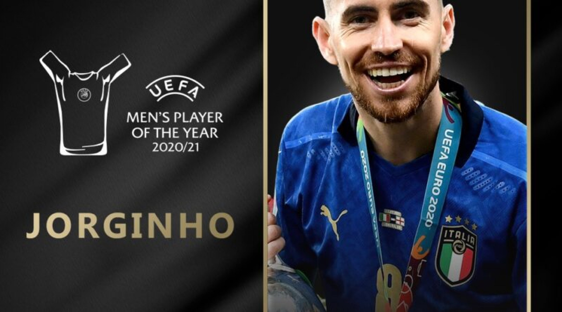 Jorginho foi eleito o melhor jogador da Europa em 2021 - Internet
