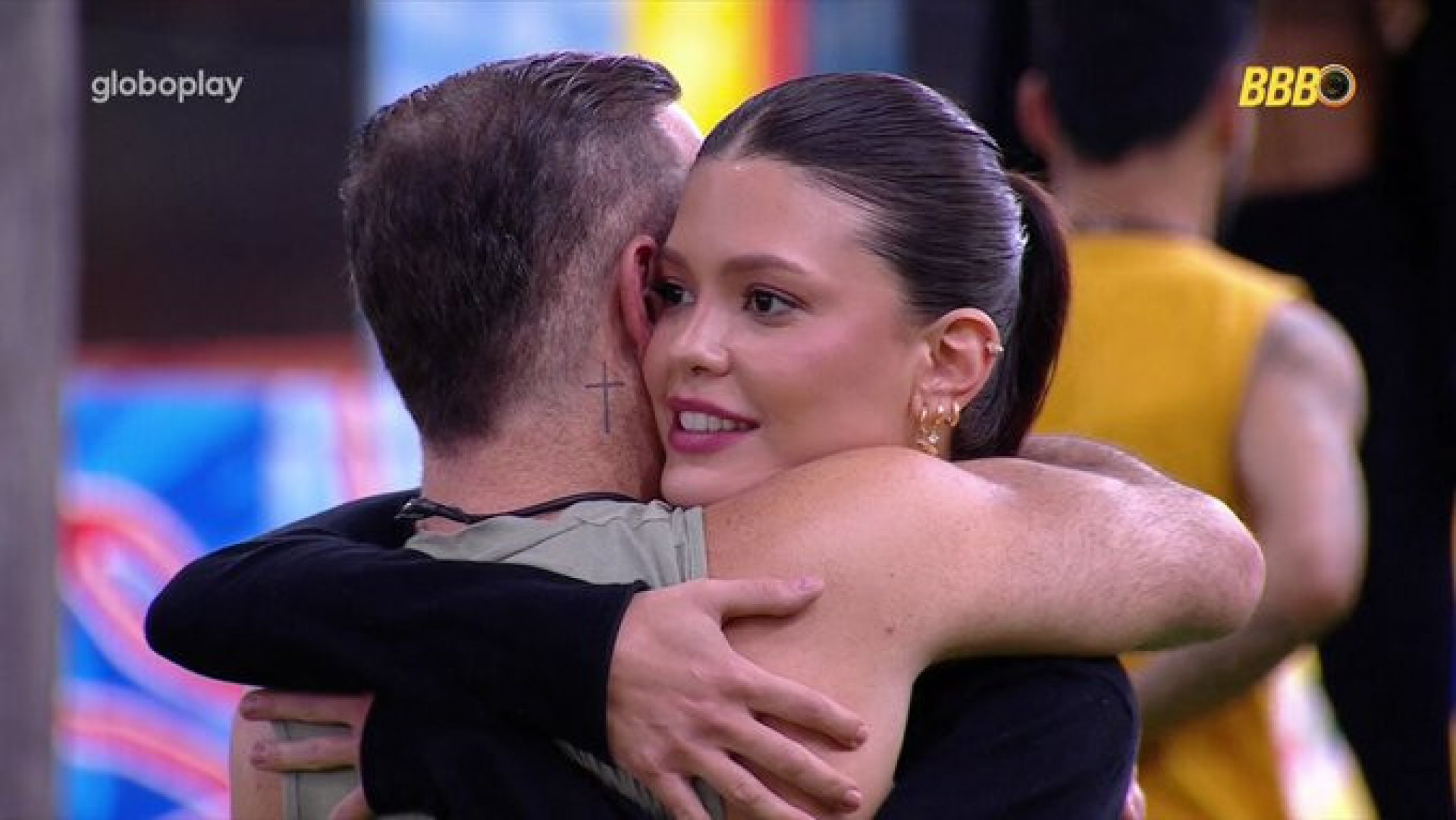 Diego Hypolito e Vitória Strada - Reprodução / TV Globo