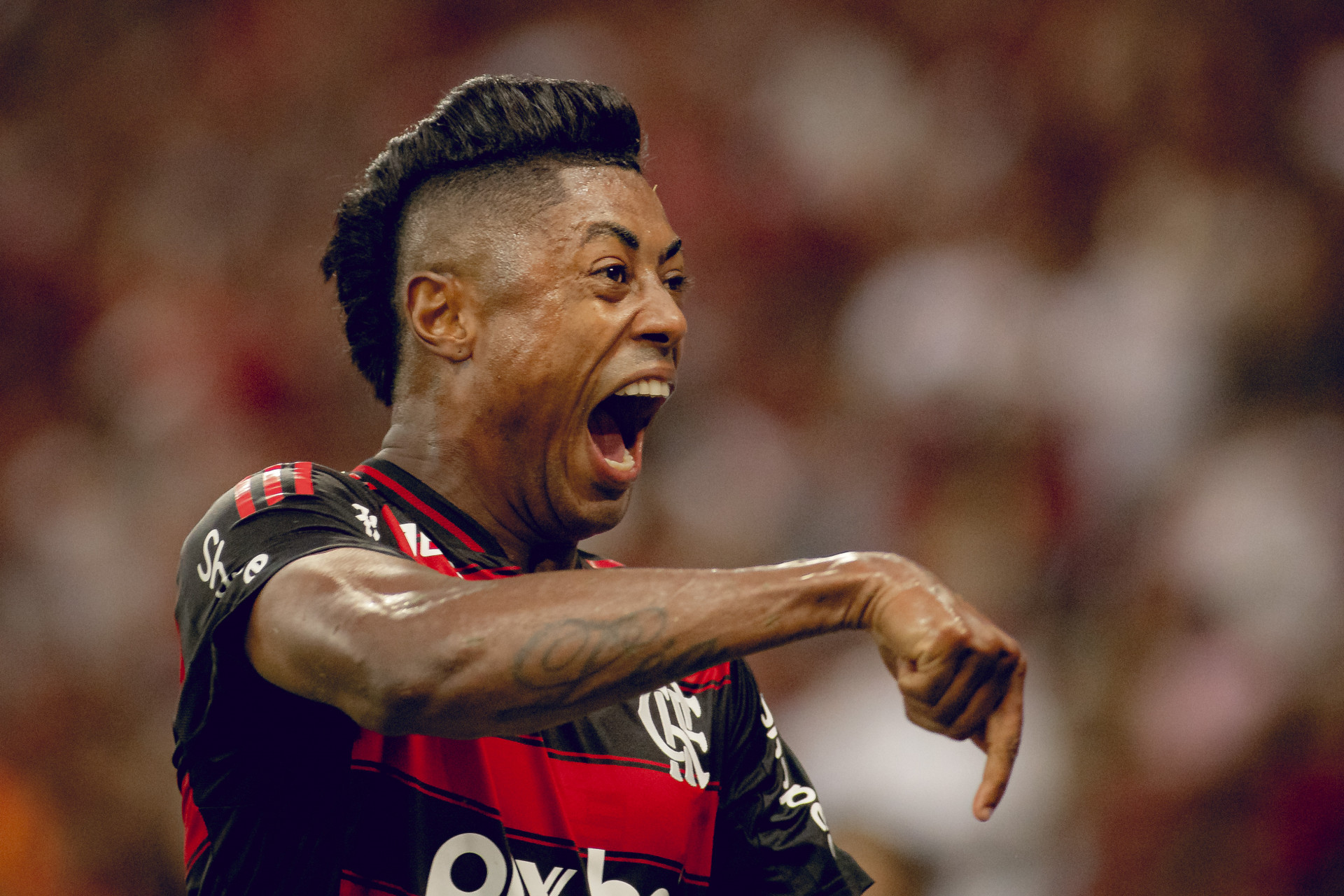 Bruno Henrique marcou o 100º gol pelo Flamengo - Adriano Fontes/Flamengo