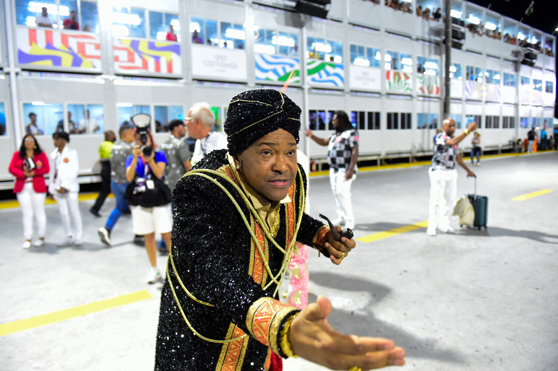 Wander Pires, intérprete da Viradouro - Dhavid Normando / Rio Carnaval