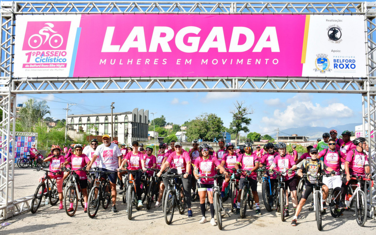 O Passeio Ciclístico foi um sucesso e os competidores se confraternizaram desde o início