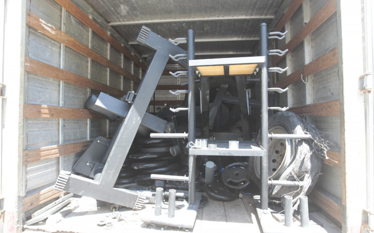 Equipamentos da academia de Peixão foram apreendidos e encaminhado à Cidade da Polícia - Reginaldo Pimenta/Agência O DIA