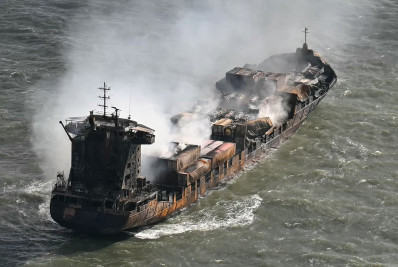 Capitão de cargueiro é preso após colisão no Mar do Norte