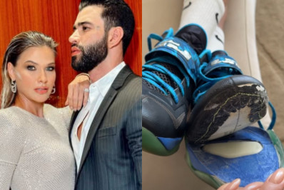 Milionário, Gusttavo Lima usa tênis descolado e Andressa Suita reage