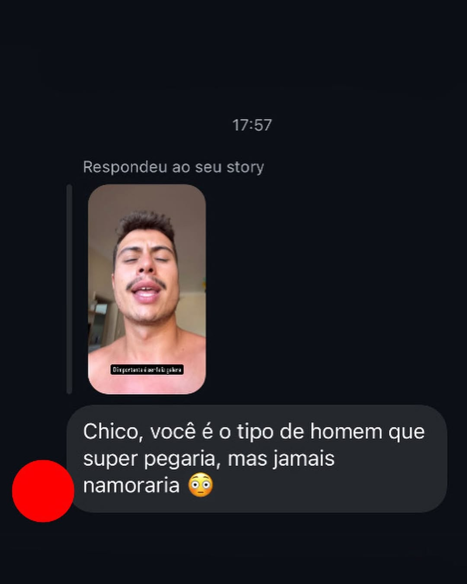 Francisco Vitti compartilha mensagens inusitadas que recebe no direct do Instagram - Reprodução / Instagram