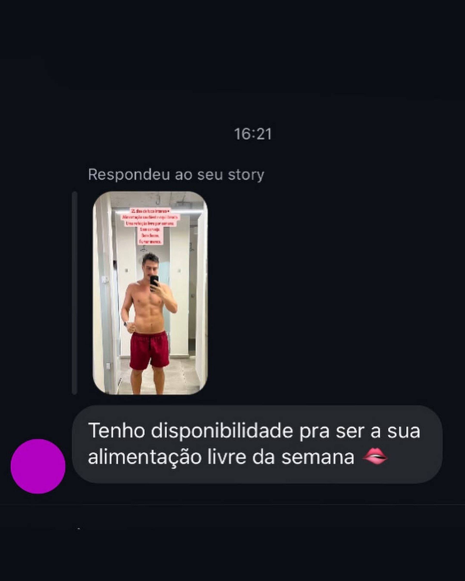 Francisco Vitti compartilha mensagens inusitadas que recebe no direct do Instagram - Reprodução / Instagram