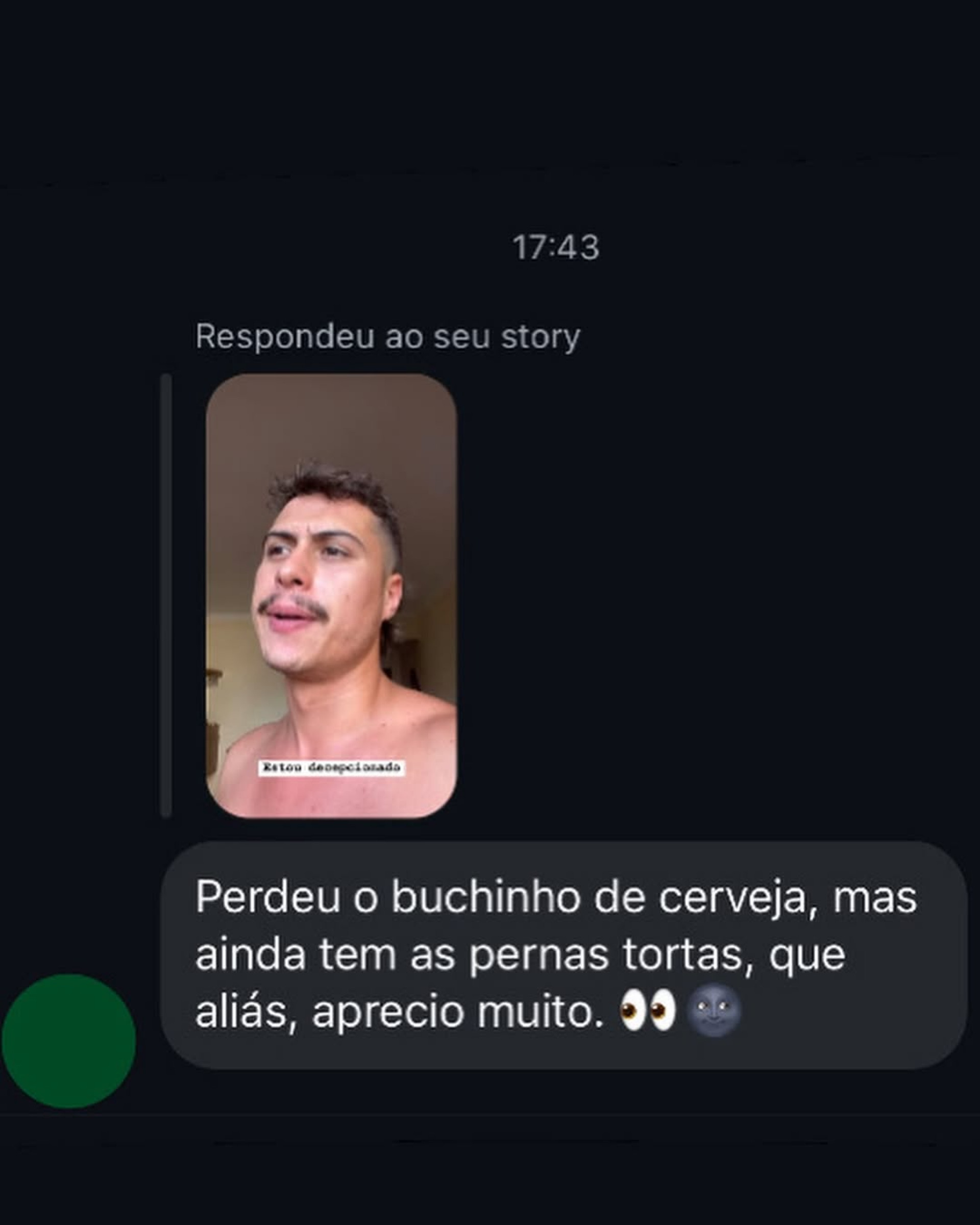 Francisco Vitti compartilha mensagens inusitadas que recebe no direct do Instagram - Reprodução / Instagram