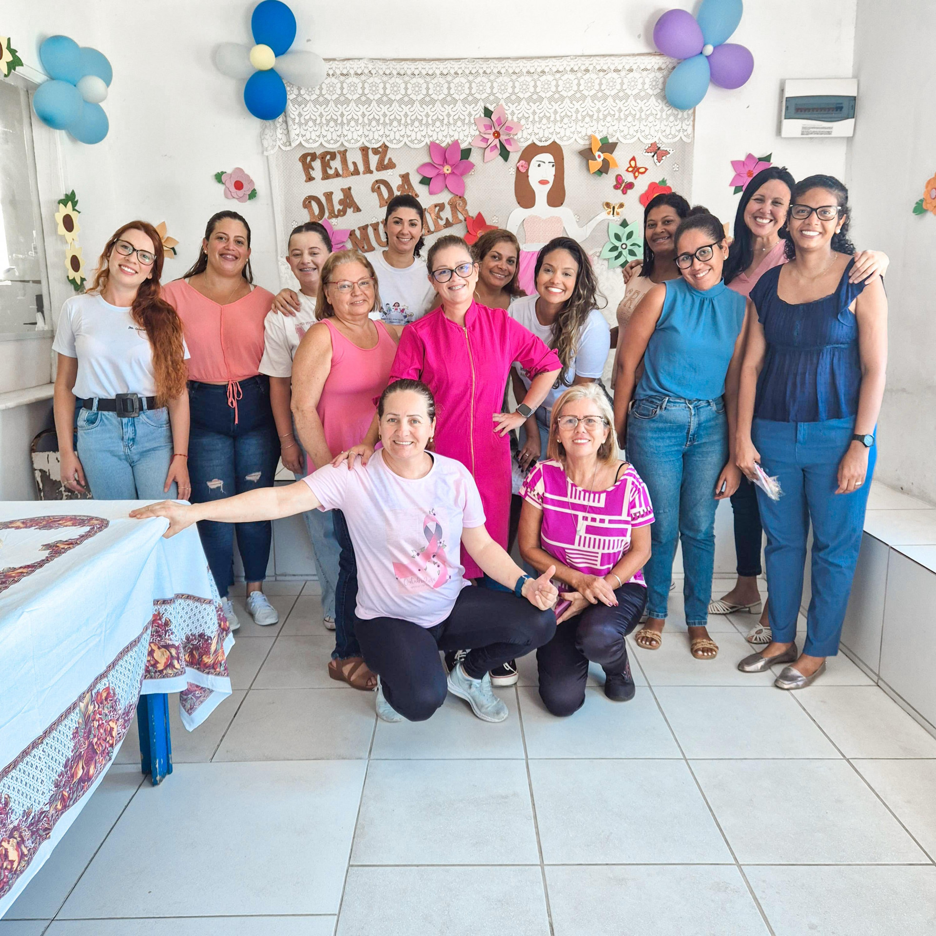 Ação para celebrar o Dia Internacional da Mulher