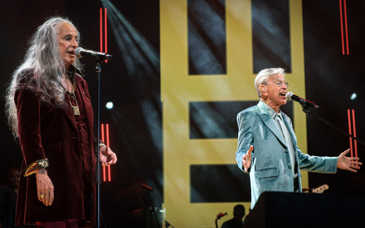 Caetano e Bethânia realizam penúltimo show da turnê conjunta no Rio 