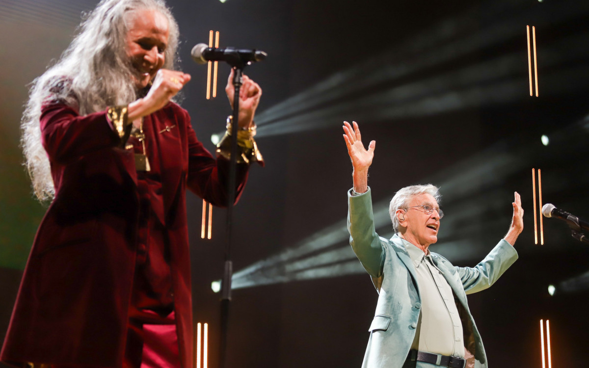 Caetano e Bethânia realizam penúltimo show da turnê conjunta no Rio 