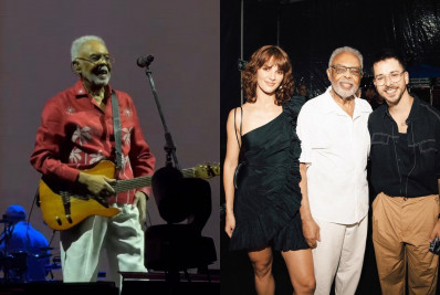 Gilberto Gil estreia última turnê com famosos e a família na plateia