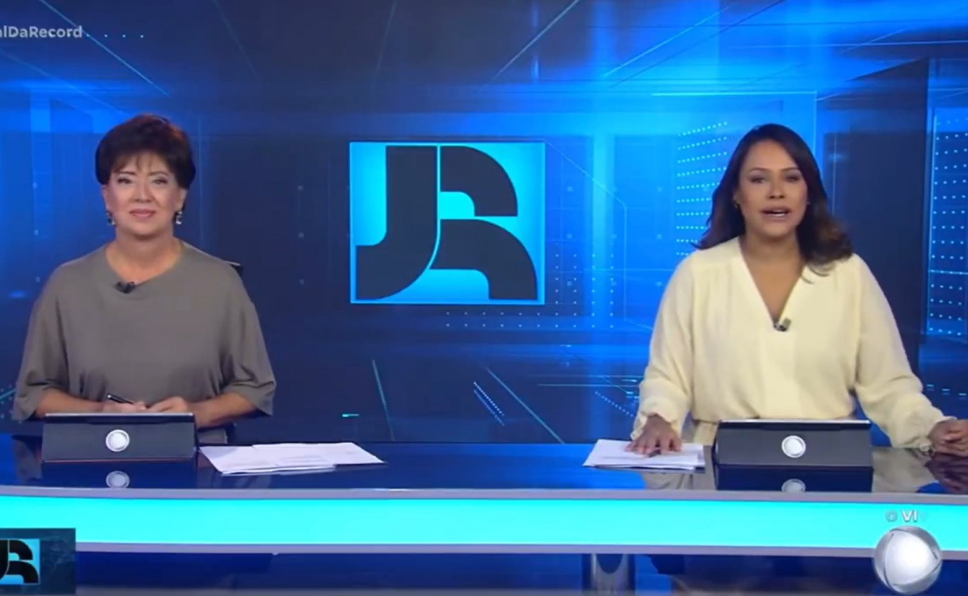 Salcy Lima substitui Sérgio Aguiar no 'Jornal da Record' - Reprodução de vídeo