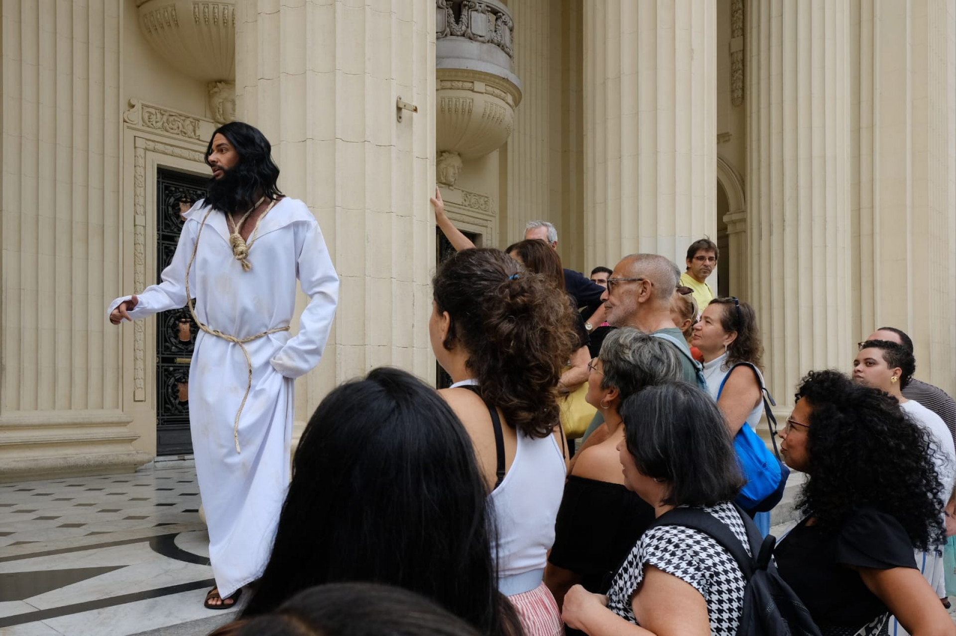 Tiradentes foi dos personagens do evento - Pedro Teixeira/ Agência O Dia