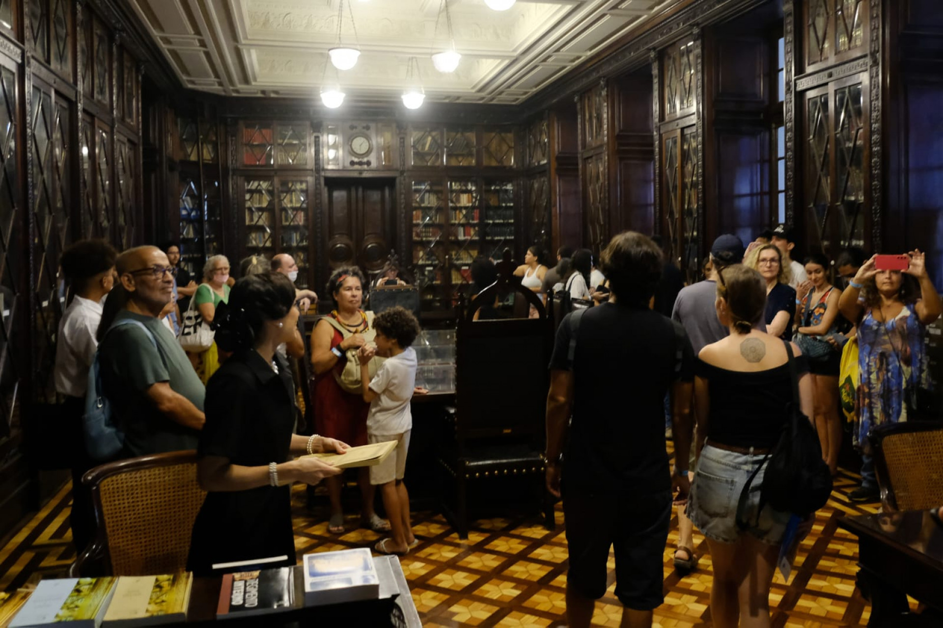 Encenações de marcos históricos fizeram parte do evento - Pedro Teixeira/ Agência O Dia