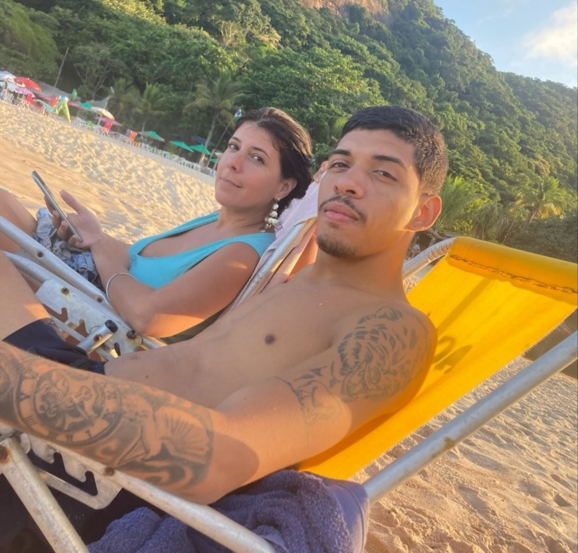 Rodrigo Oliveira de Medeiros e Tamara Alencar Coelho em registro no ano passado - Reprodução