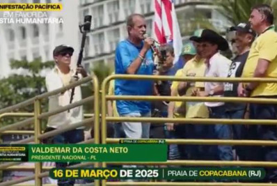 ‘Tenho fé que Bolsonaro será candidato’, diz Valdemar Costa Neto em ato