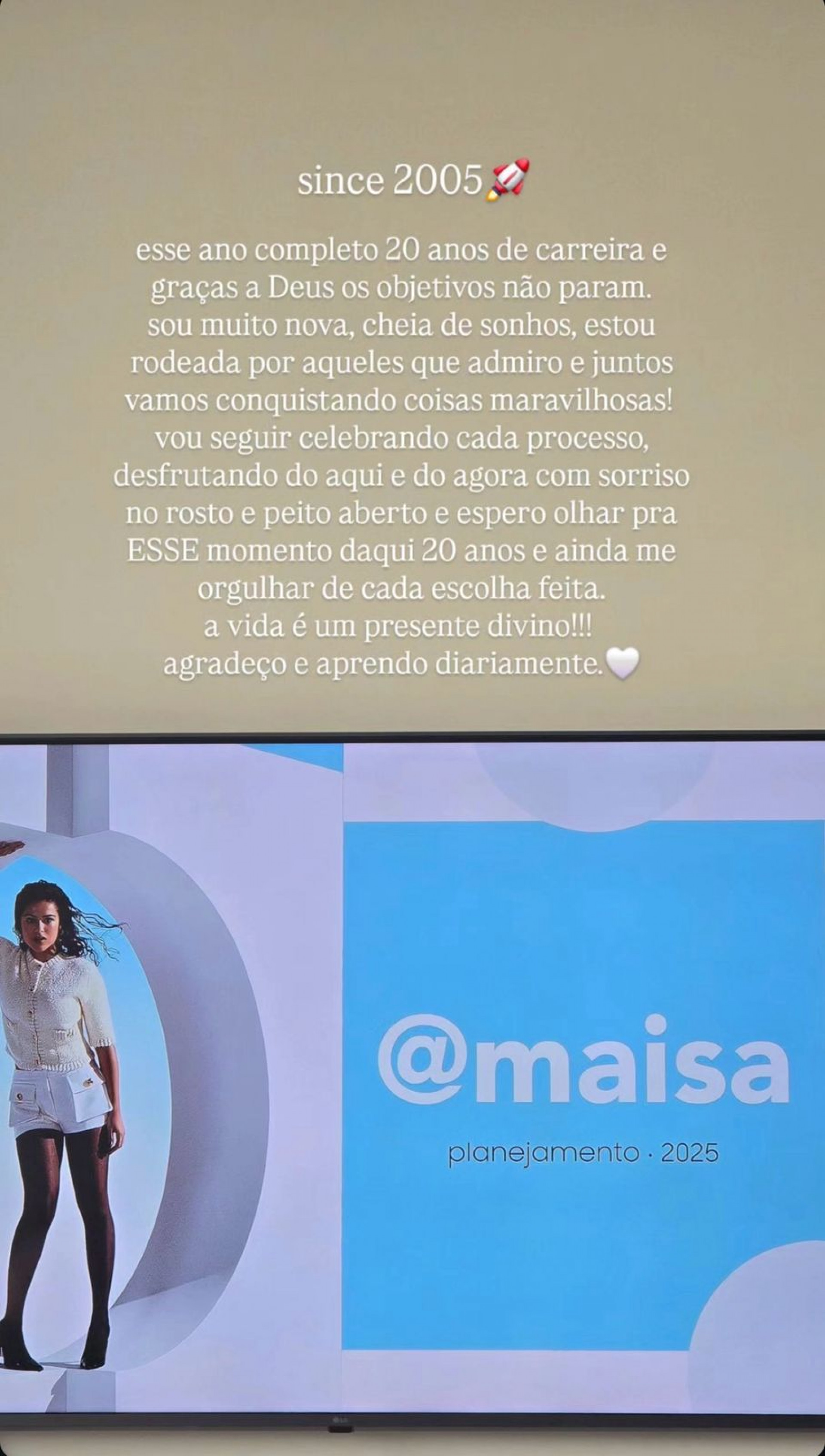 Reprodução/Instagram - Maisa