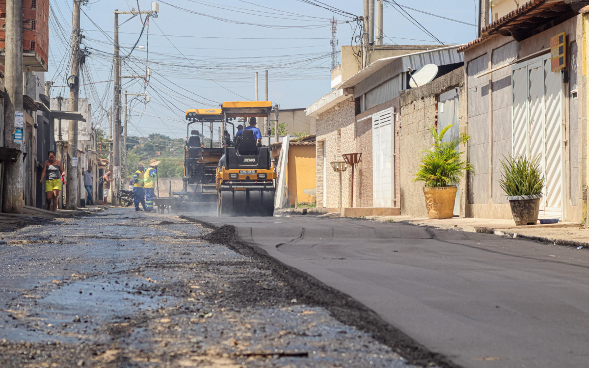 As ruas estão ganhando nova pavimentação e irão melhorar a acessibilidade
