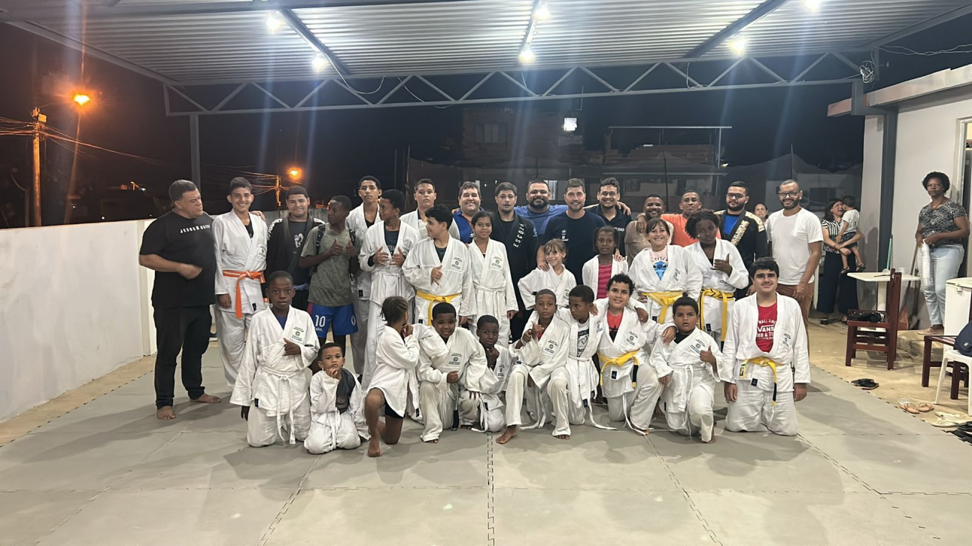 Em outro núcleo, a mesma alegria