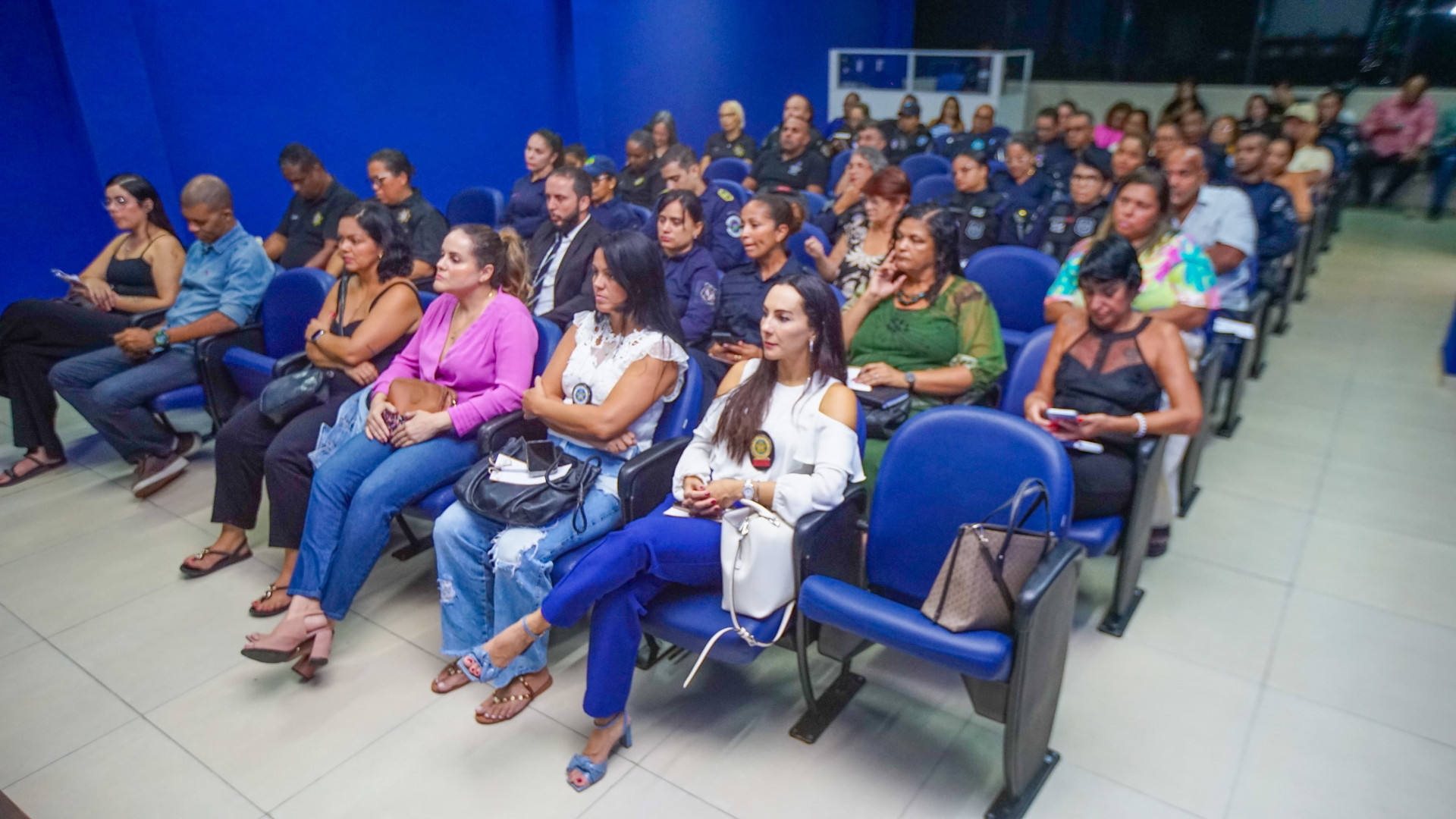 O evento reuniu autoridades locais e de outros munic&iacute;pios no audit&oacute;rio do Meriti Previ - Gilberto Rocha
