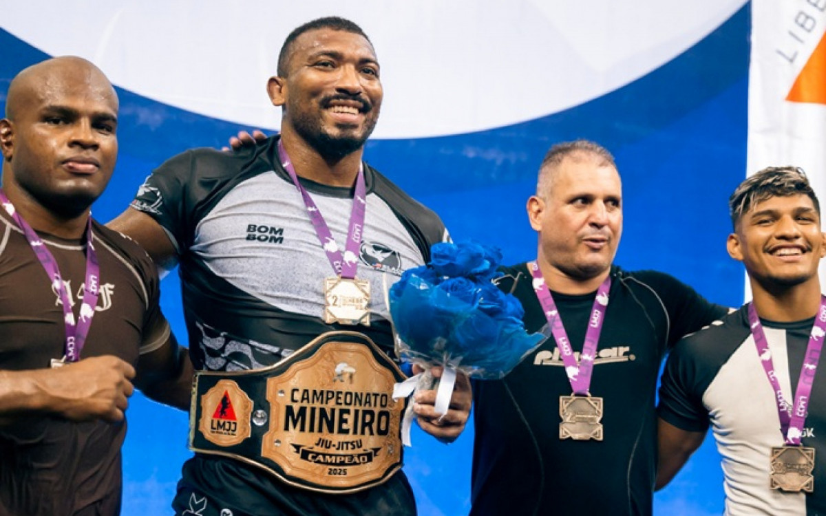 Faixa-preta Bombom foi um dos destaques do evento ao fechar o absoluto Gi e faturar o absoluto No-Gi 

