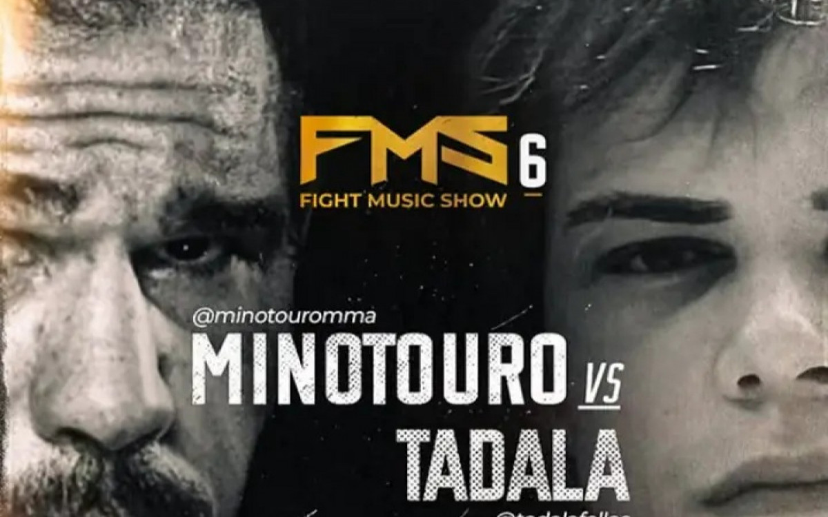 Rogério Minotouro e o influenciador Tadala vão se enfrentar

