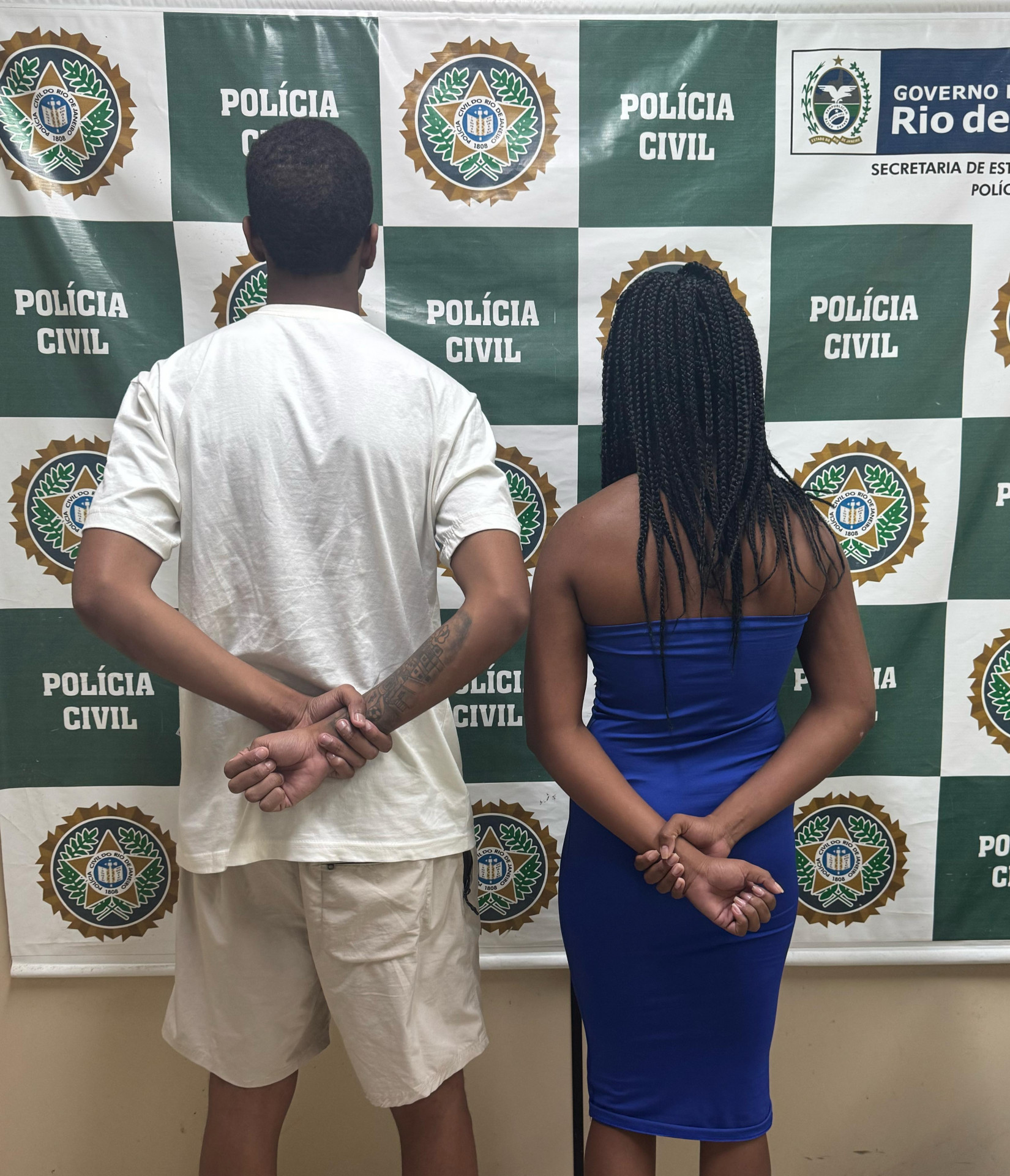 O casal preso pela tentativa de golpe