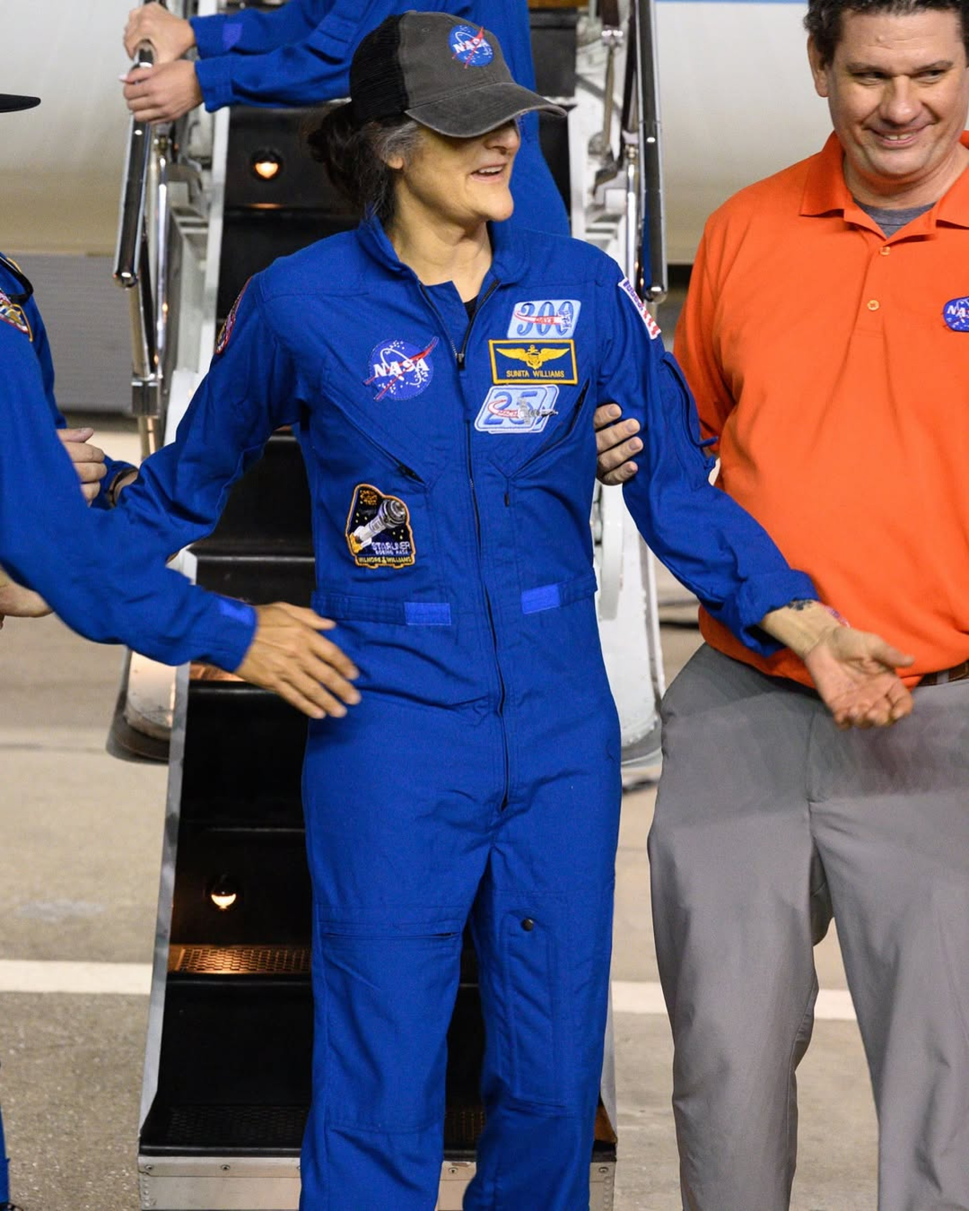 Suni Williams depois que retornou à Terra após ficar preso no espaço por nove meses