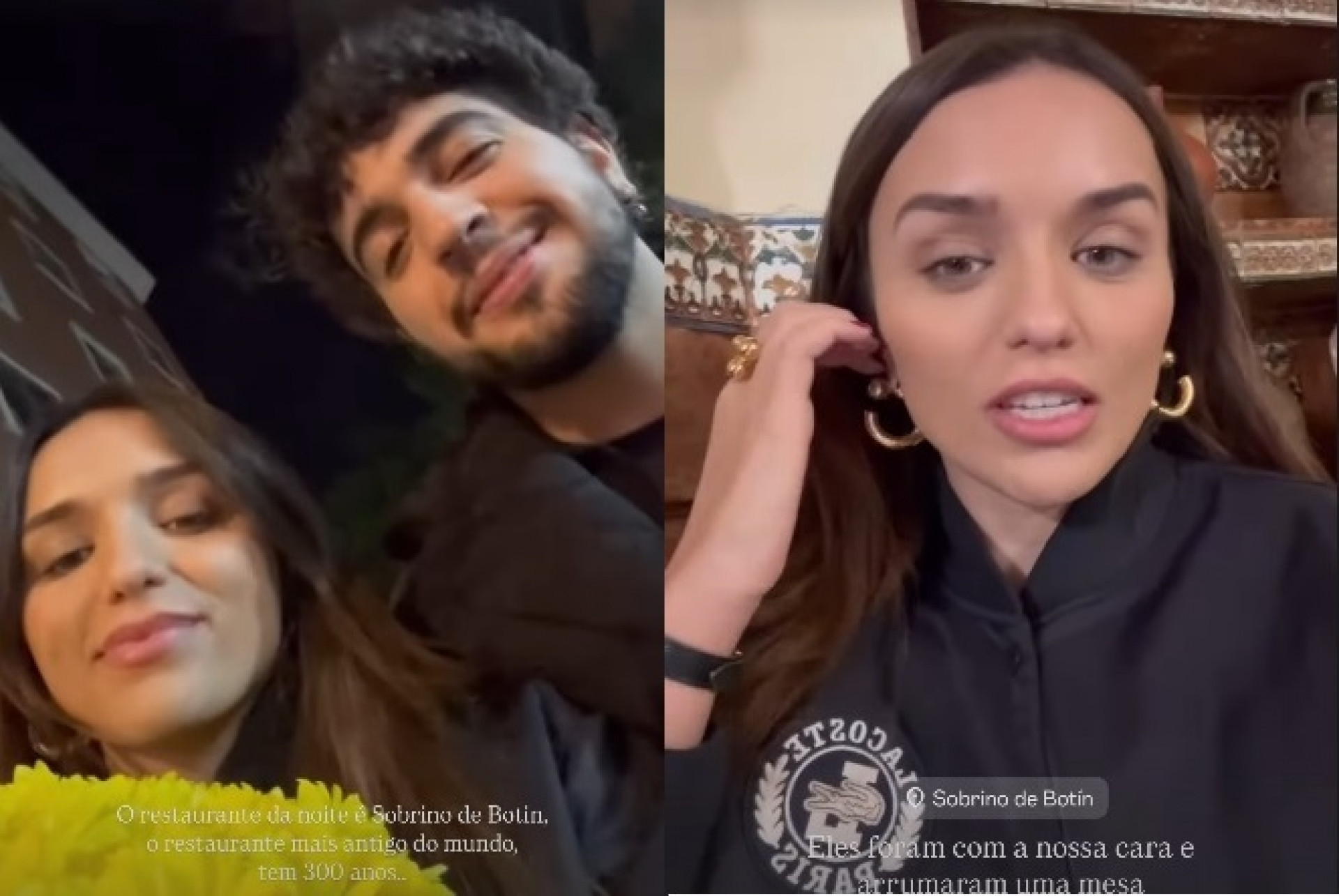 Rafa Kalimann jantou com Nattanzinho em Madri  - Reprodução/Instagram 