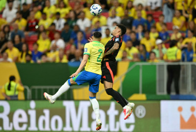 Vini Jr marca nos acréscimos, e Brasil vence a Colômbia pelas Eliminatórias