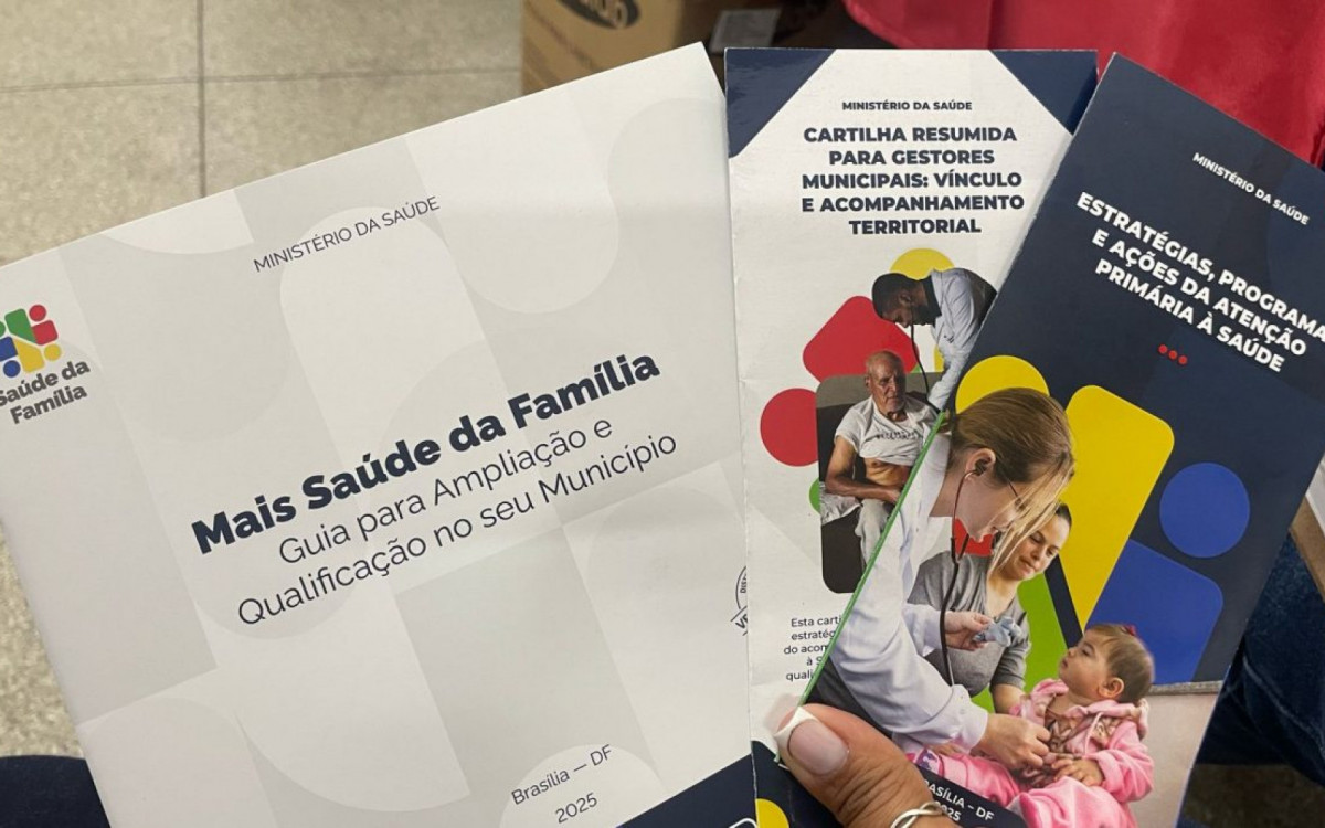 Materiais informativos distribuídos no Acolhimento Locoregional do Programa Mais Médicos