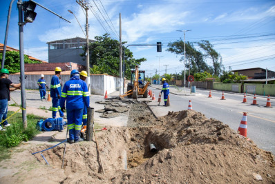 Obras de ampliação do abastecimento avançam nos distritos de Arraial do Cabo