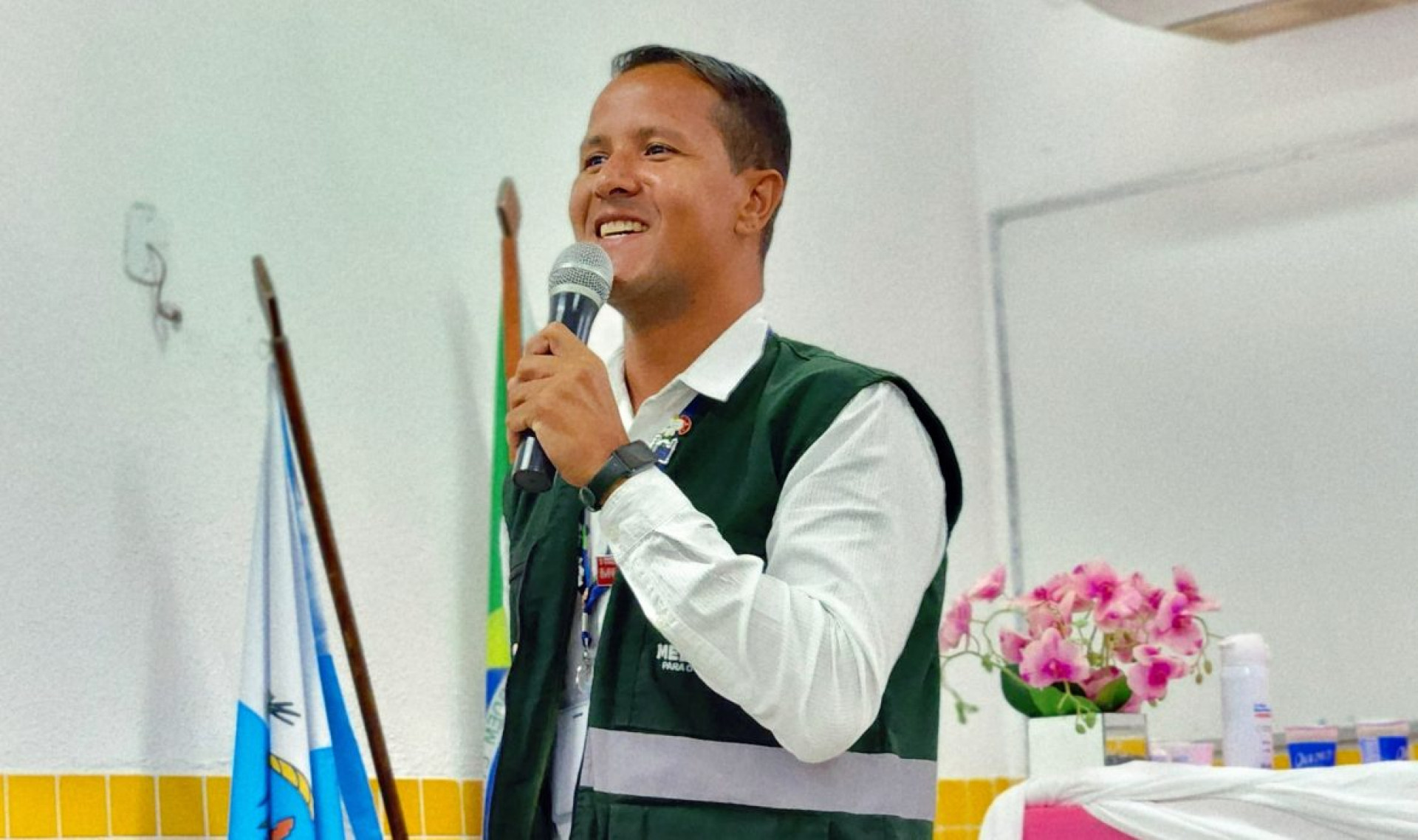 Segundo Alexandre Batista os encontros de acolhimento s&atilde;o fundamentais para a instru&ccedil;&atilde;o dos profissionais e orienta&ccedil;&atilde;o dos gestores municipais -  PMJ / Samuel Sant?anna