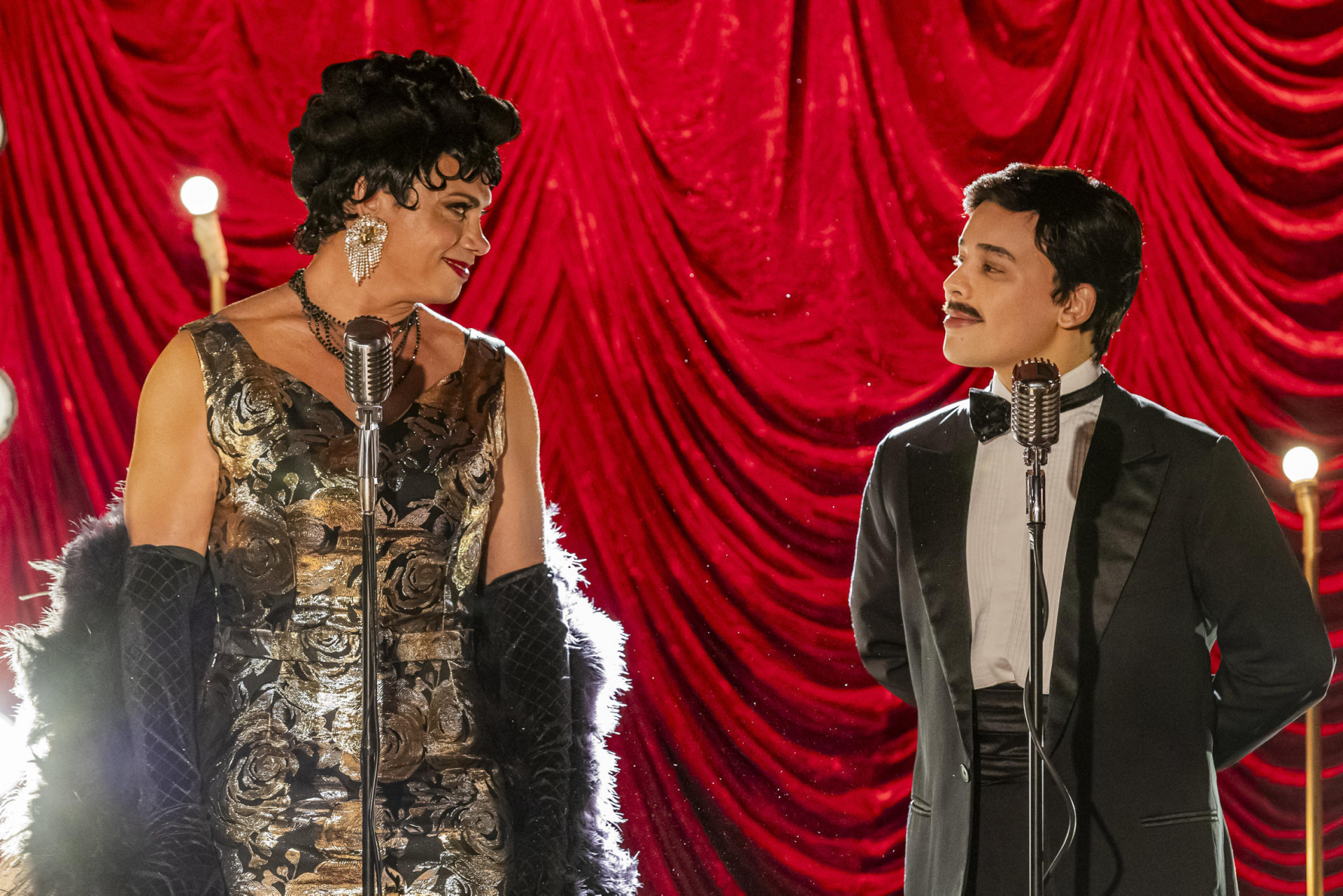 Verônica Queen (Silvero Pereira) e Waldemar Santo (Daniel Garcia) - Globo/ Léo Rosario