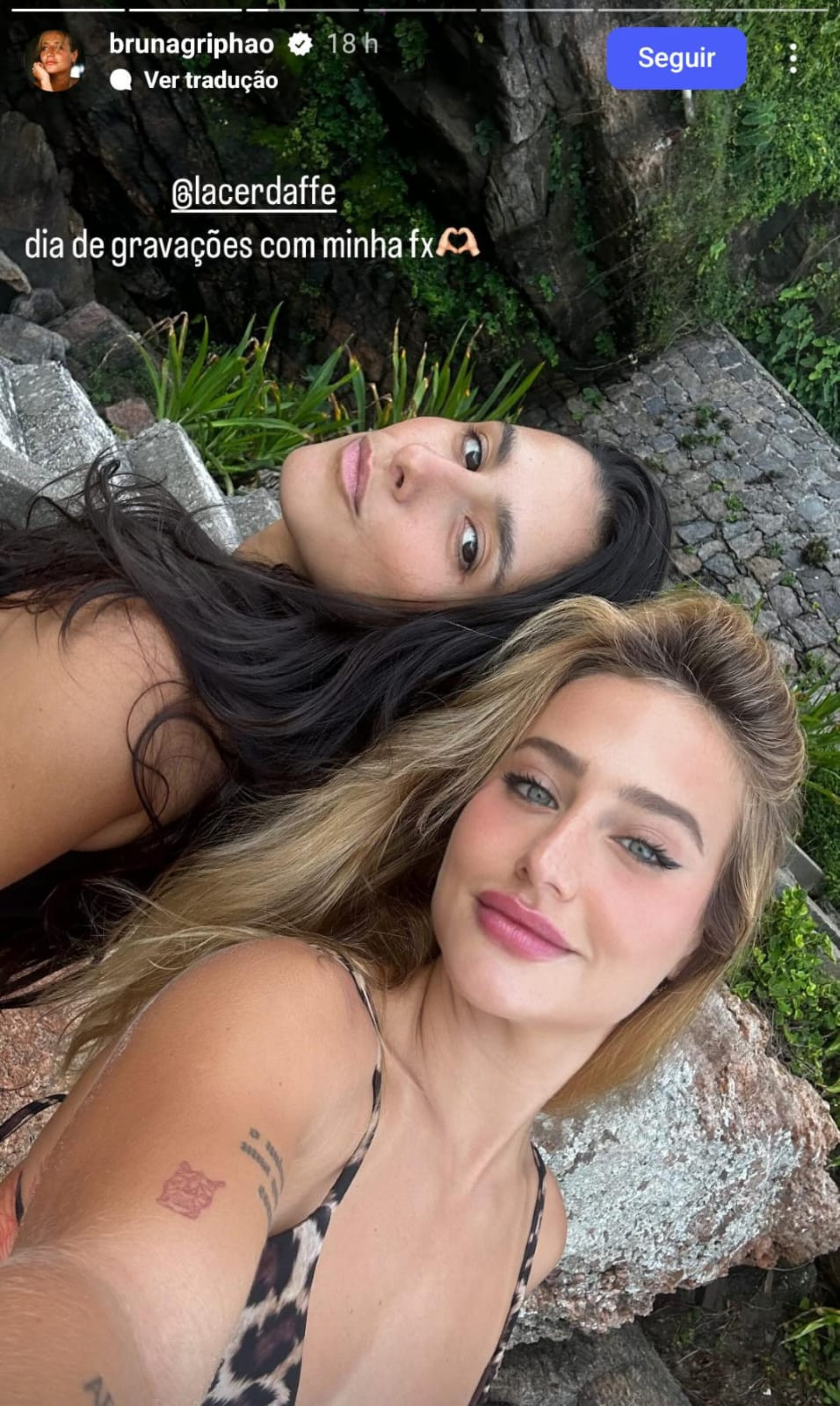 Bruna Griphao mostra dia de gravação em praia  - Reprodução / Instagram