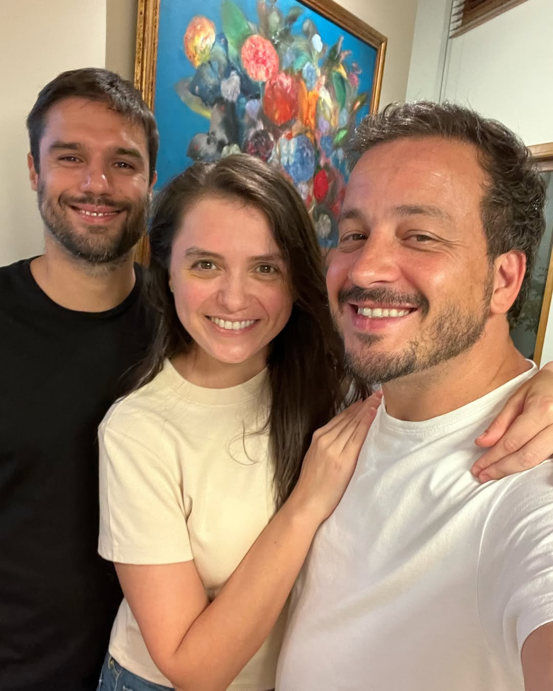 Rafael Cortez posou com Monica Iozzi e Gabriel Moura  - Reprodução/Instagram 