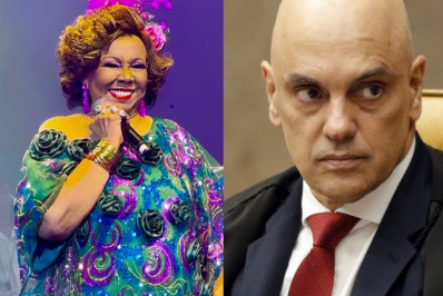 Alcione faz revelação sobre ministro Alexandre de Moraes em show 