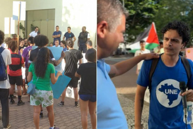 Prefeito de Cabo Frio encara manifestação de estudantes 