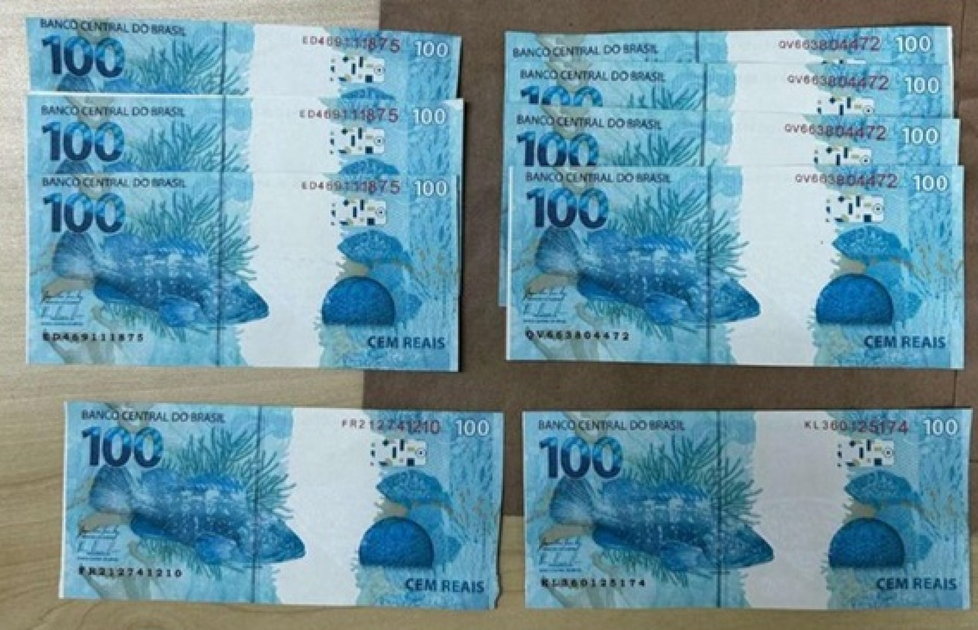 Homem foi preso com notas falsas pela Polícia Federal - Divulgação/Polícia Federal