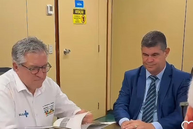 Ministro da Saúde Padilha recebe o prefeito Nel Medeiros
