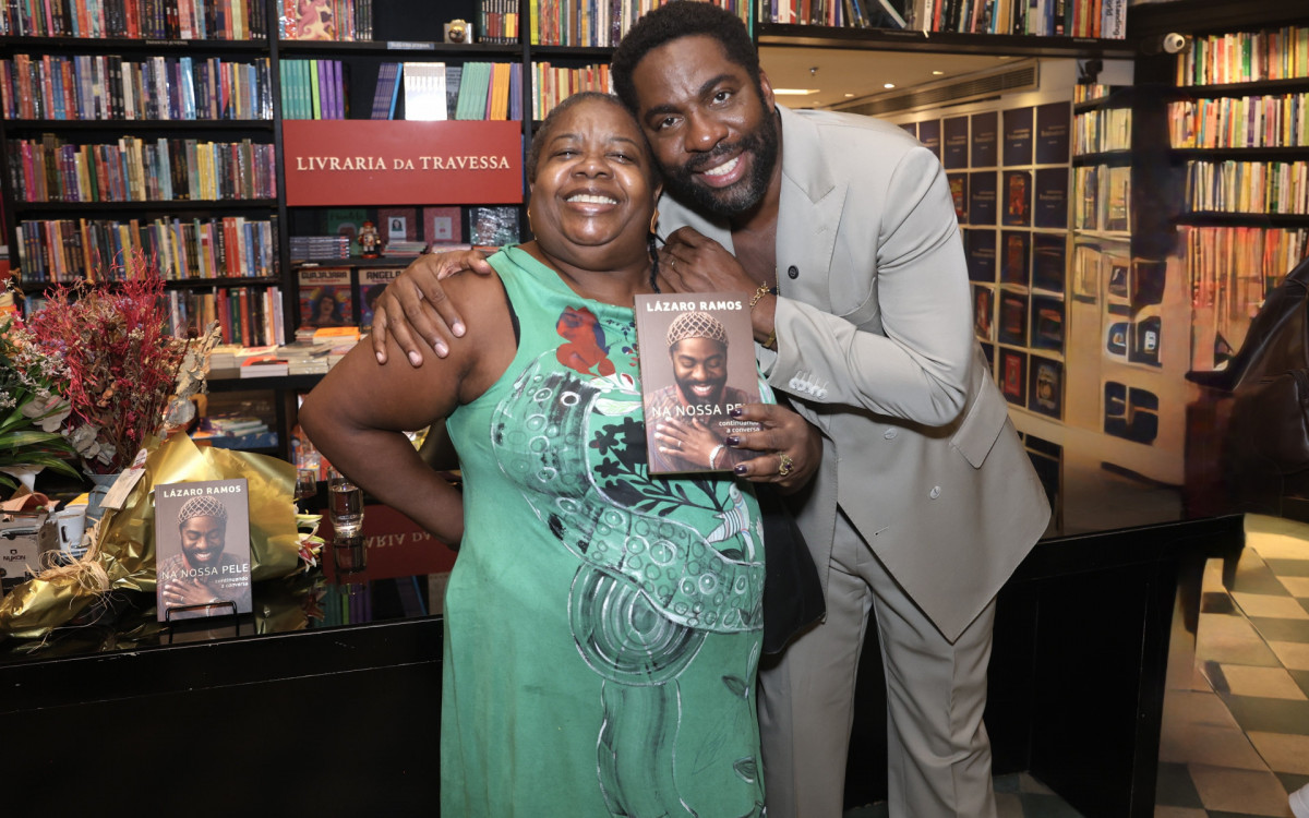 Mariah da Penha e Lázaro Ramos