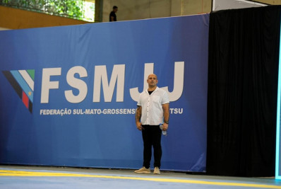 Presente no Sul Americano de Jiu-Jitsu Desportivo, presidente da FSMJJ exalta parceria com CBJJD