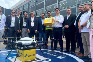 Correios participam da primeira entrega de encomendas feita por drone no Brasil