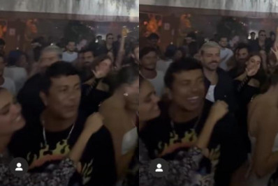 Recém-separados, Sophie Charlotte e Xamã são vistos agarradinhos em festa de Anitta