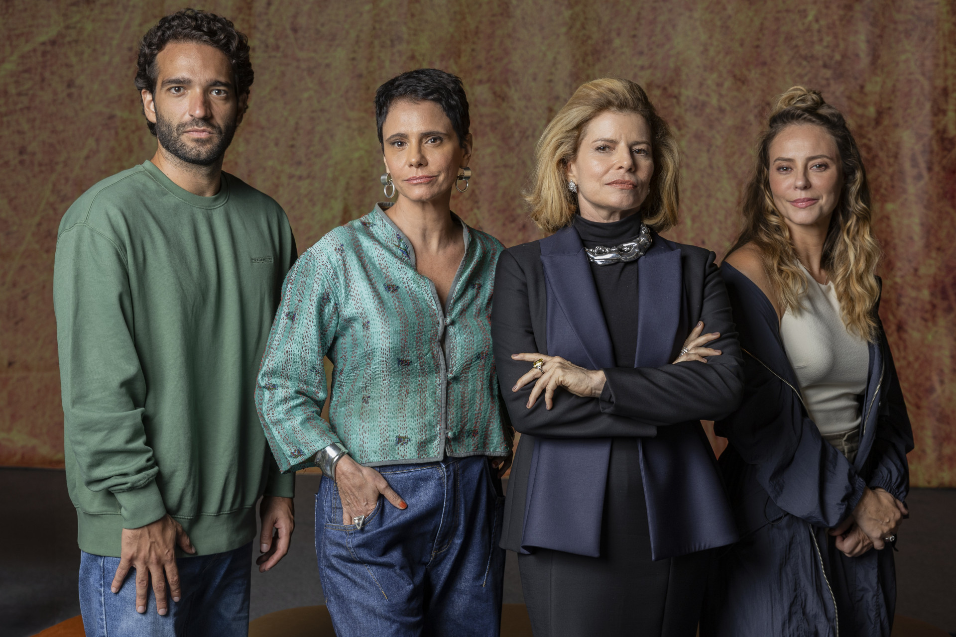 Afonso Roitman, Celina, Odete Roitman e Heleninha no folhetim
- Joao Cotta/Globo